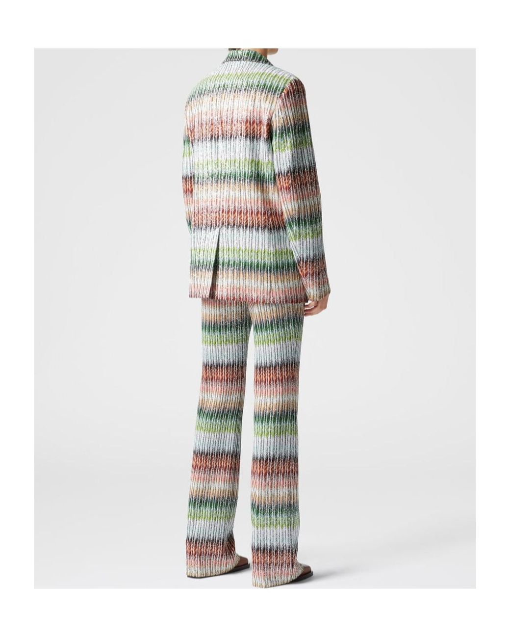 Missoni Multicolor Zigzag-Woven Blazer