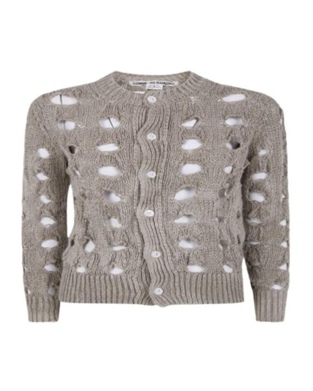 Comme des Garçons Gray Long-Sleeved Knitwear