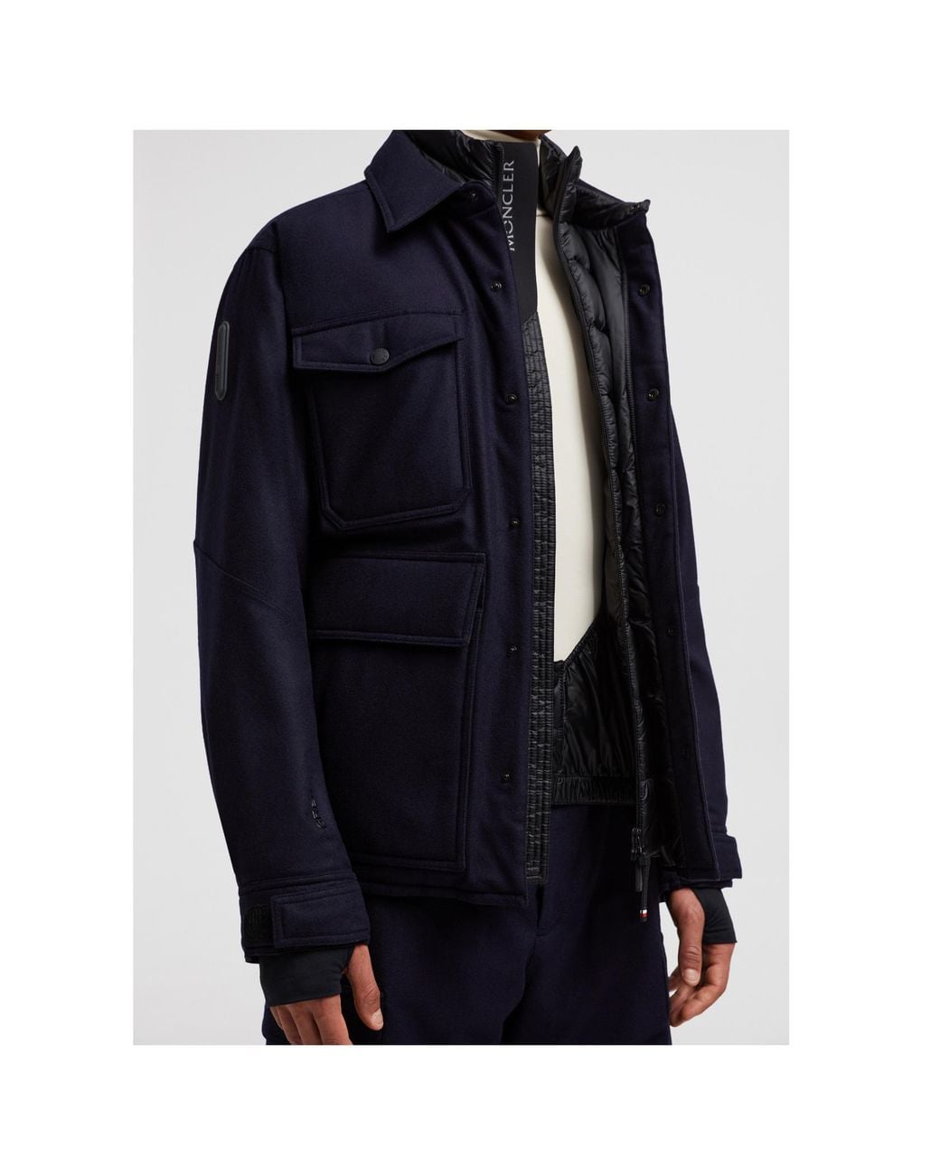 Moncler Blue Grenoble Genius Multi-Pocket Jacket for men