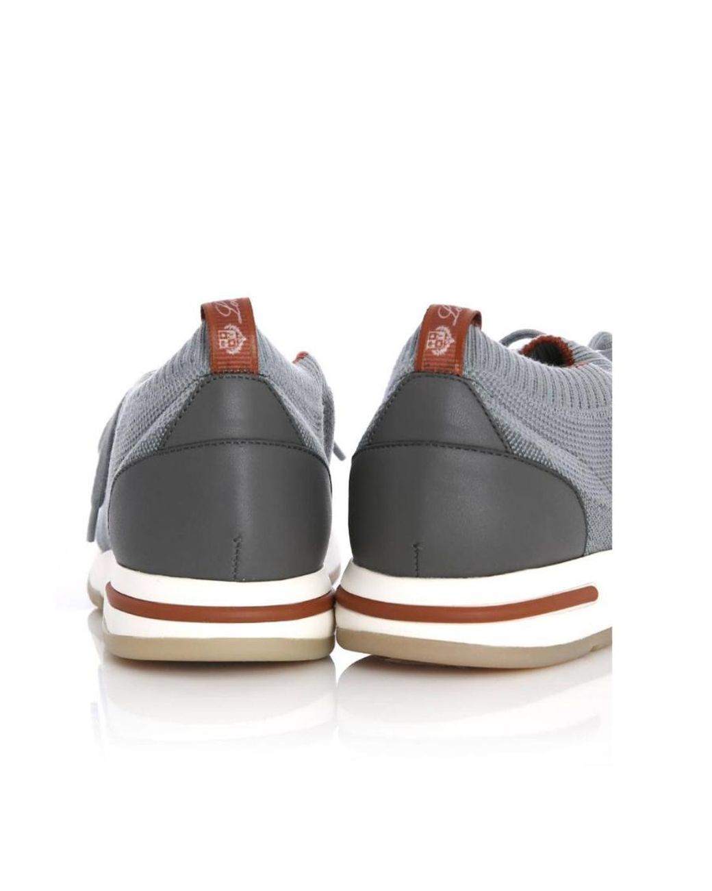 Loro Piana Gray Low-Cut Casual Sneakers for men