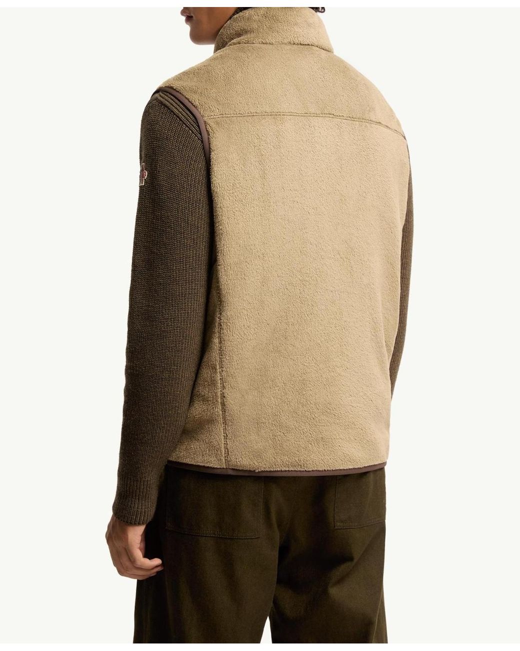 Moncler Natural Polartec Vest for men