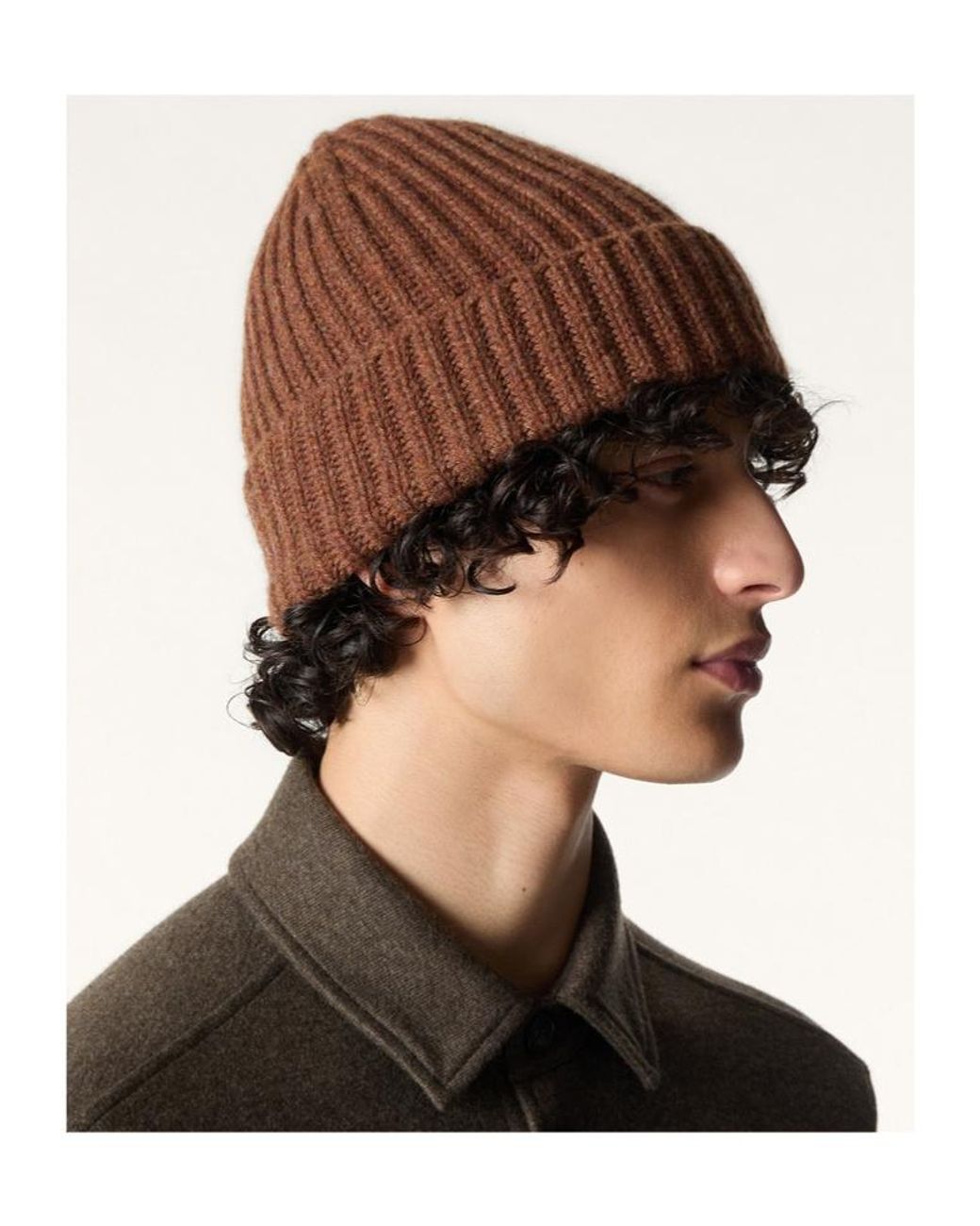 Loro Piana Brown Maglia Inglese Hat for men