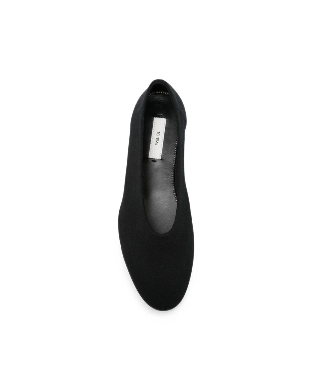 Totême Black Pointed-Toe Ballet Flats