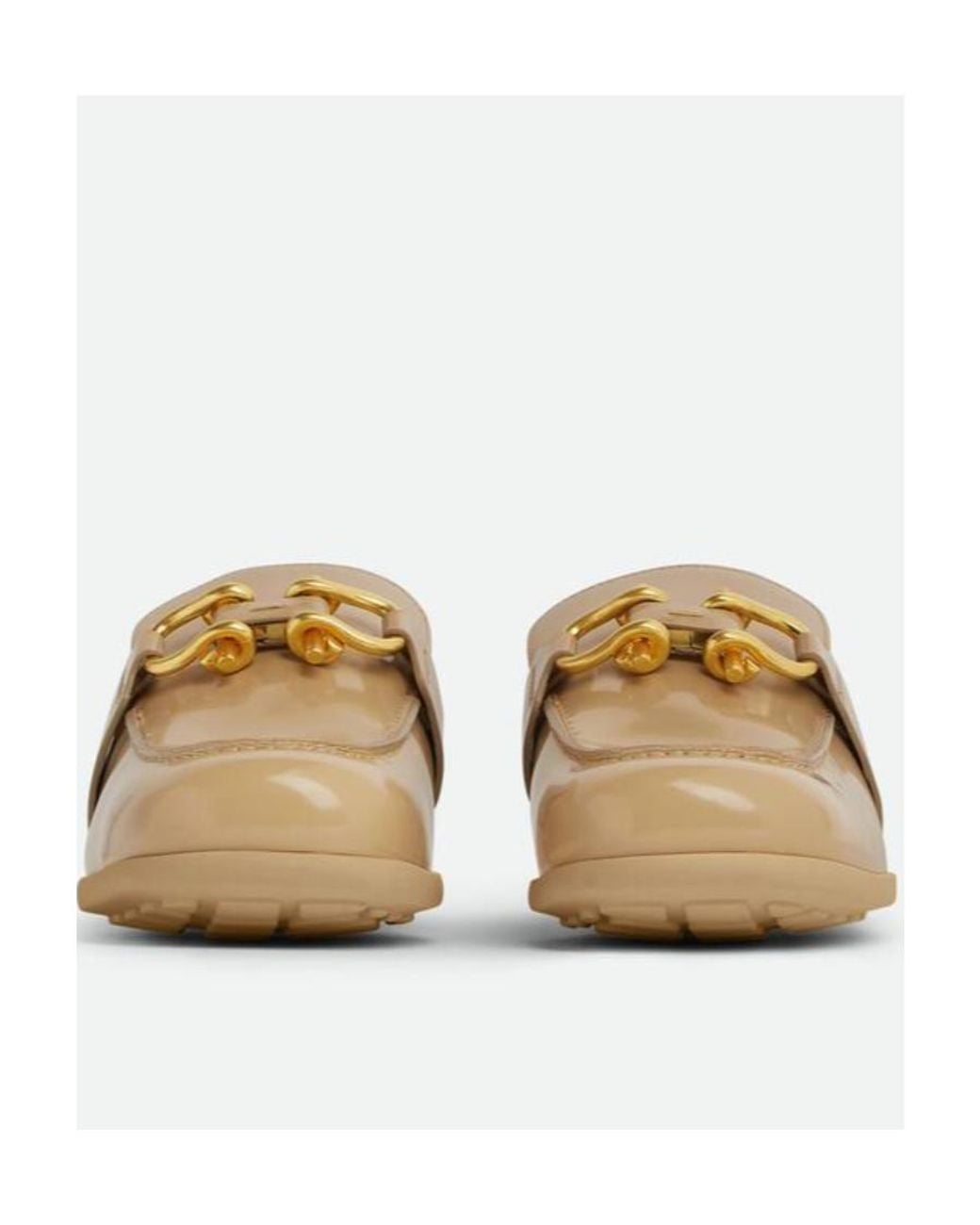 Bottega Veneta White Logo Mules