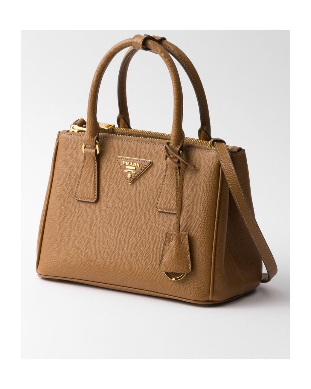 Prada Brown Galleria Small Saffiano Leather Bag