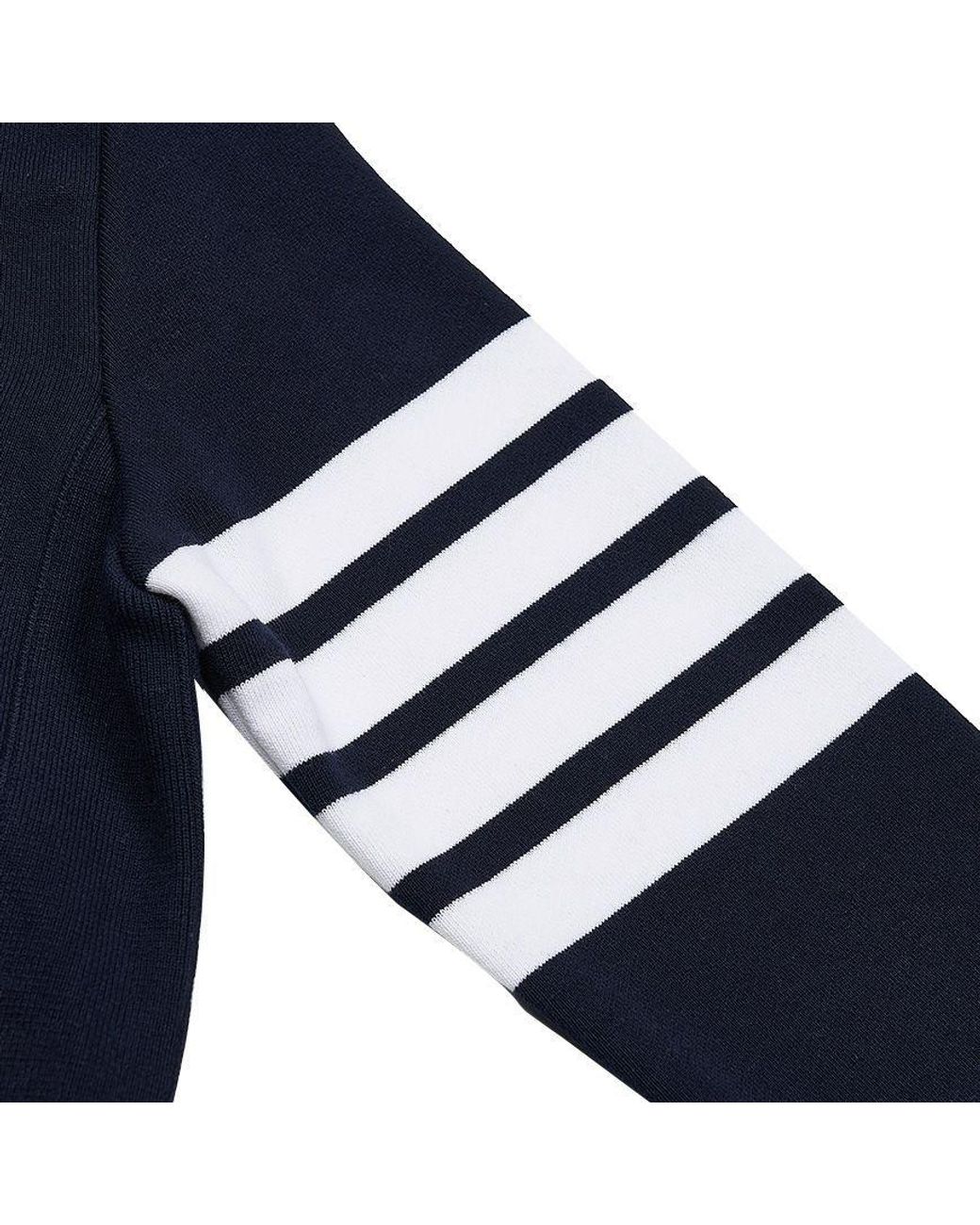 Thom Browne Blue Classic Loopback 4-Bar Sweatshirt