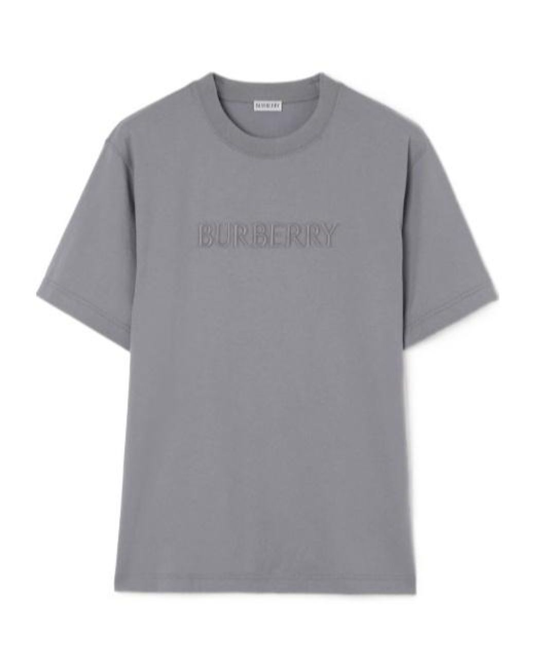 Burberry Gray Ryan Logo T-Shirt for men