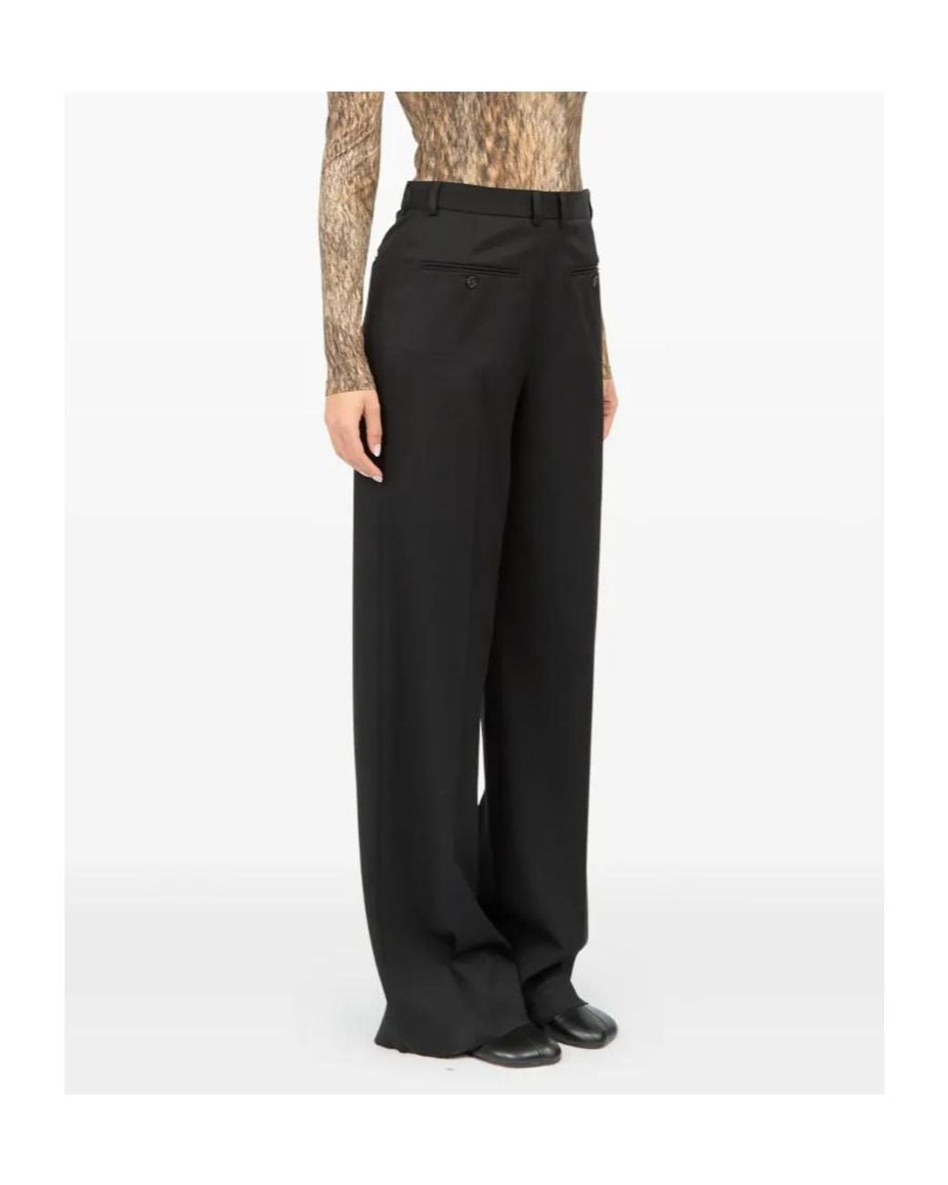 MM6 by Maison Margiela Black Tailored Trousers