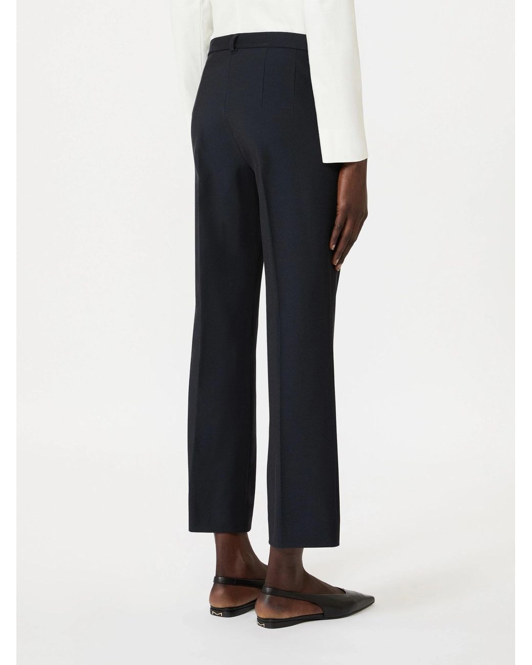 Max Mara Black 'S Umanita Straight-Leg Tailored Pants