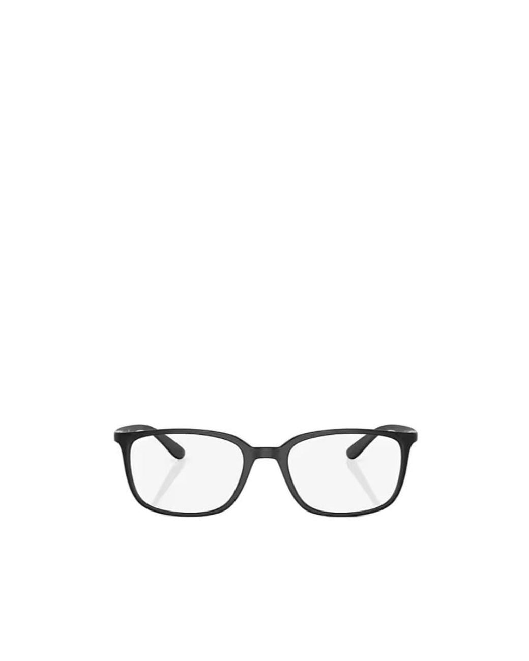 Ray-Ban White Square Frame Glasses for men