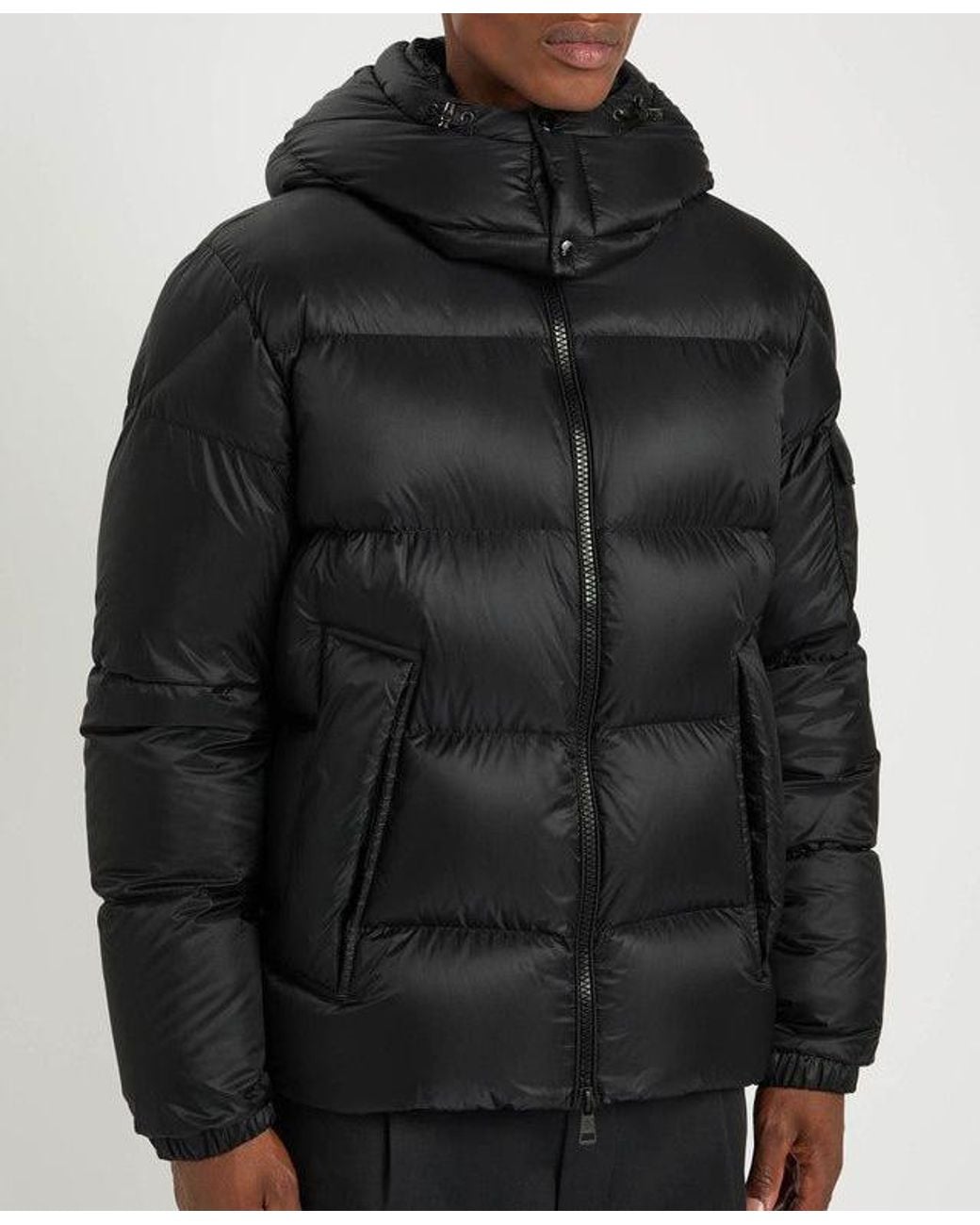 Moncler Black Couyere Short Padded Jacket for men