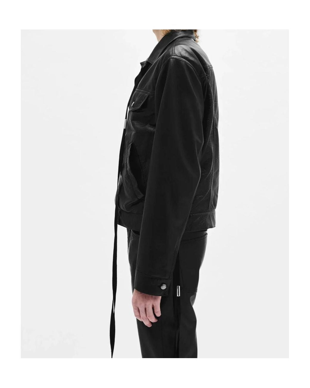 Ann Demeulemeester Black Raf 5 Pockets Standar Blouson for men