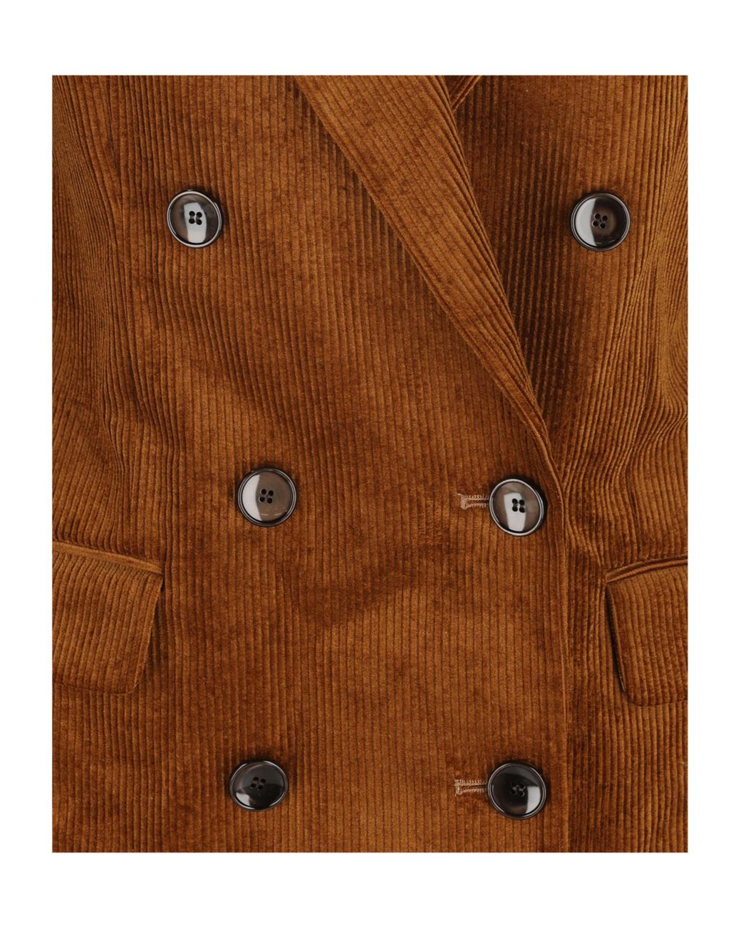Isabel Marant Brown Isabel Marant Étoile Double-Breasted Corduroy Blazer