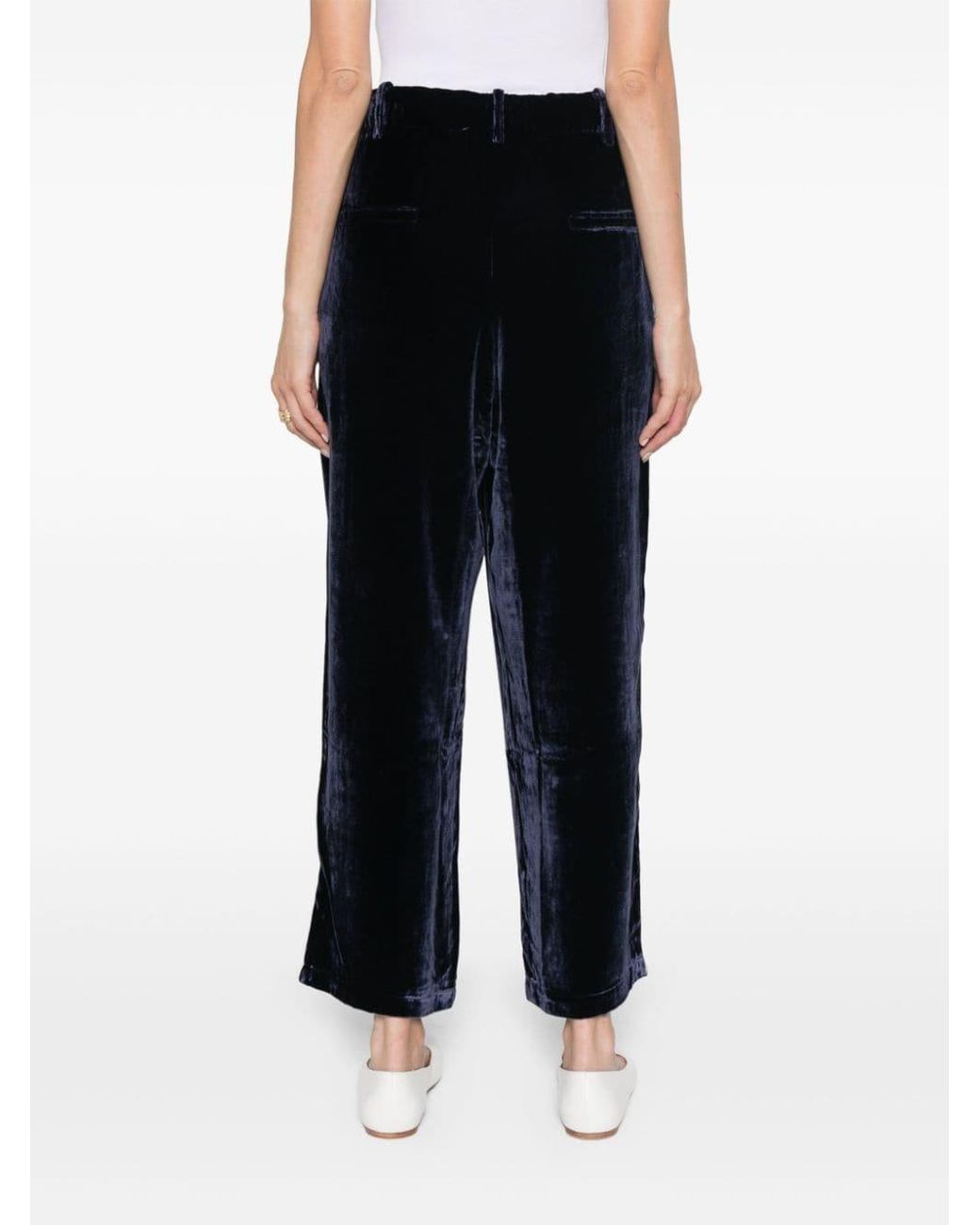 Pierre Louis Mascia Black Velvet Trousers