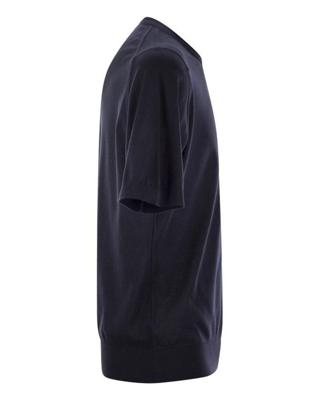 John Smedley Blue Kempton Crew Neck T-Shirt for men