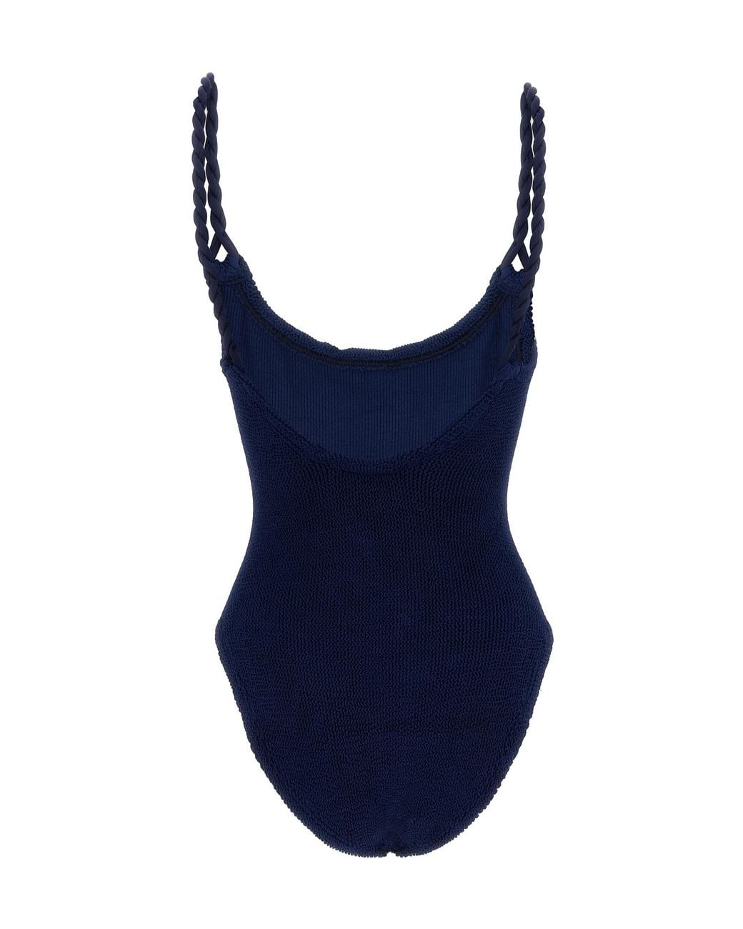 Hunza G Blue Whole 'Camille' Swimsuit