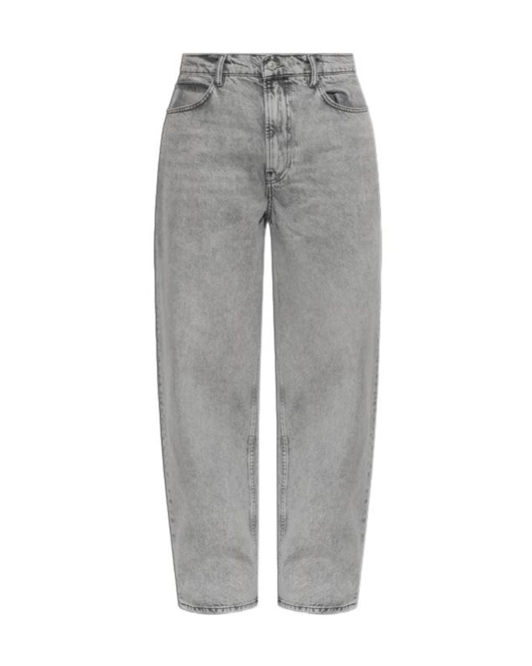 AllSaints Gray Belt Loop Jeans for men