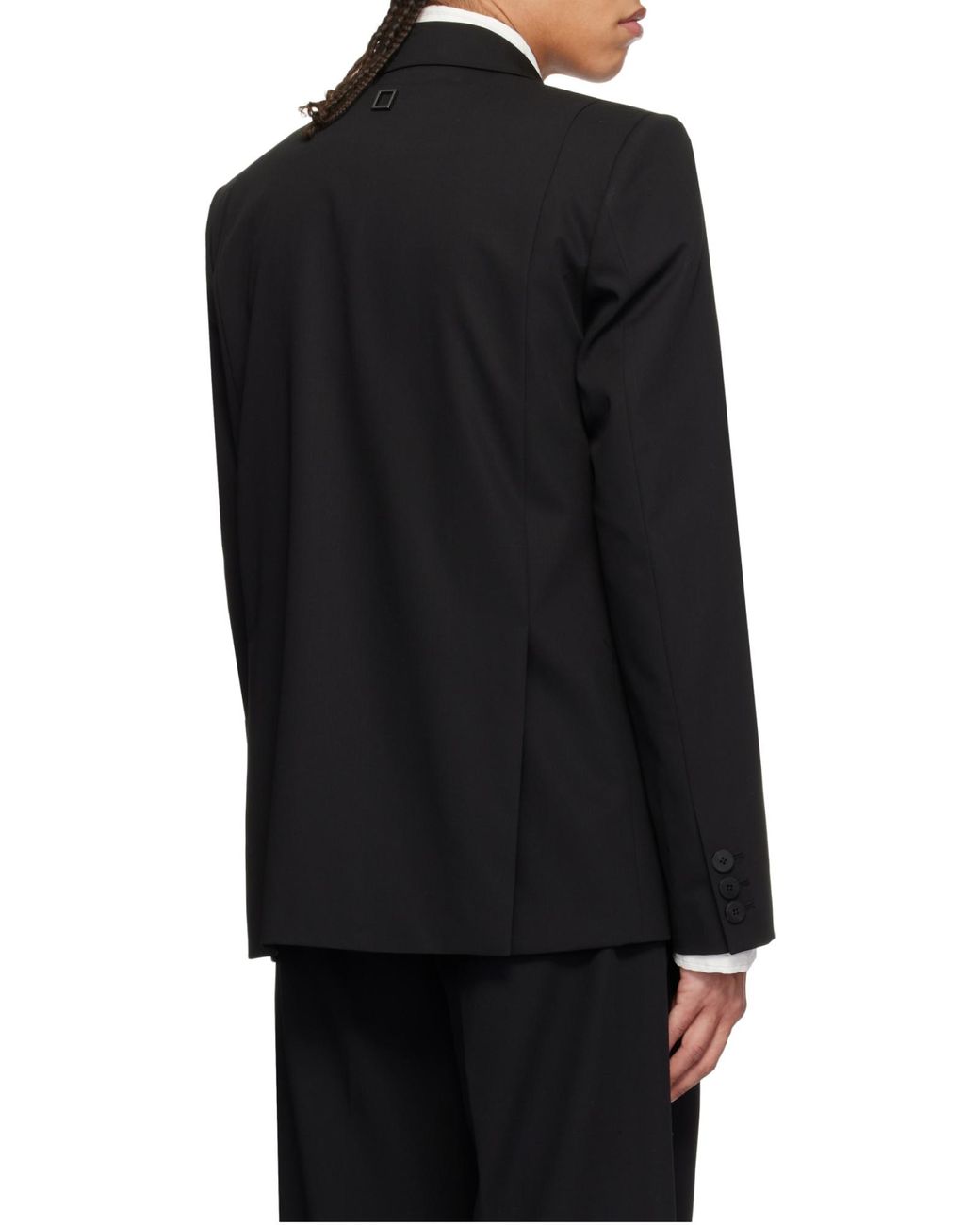 Wooyoungmi Black Wool Blazer Jacket for men