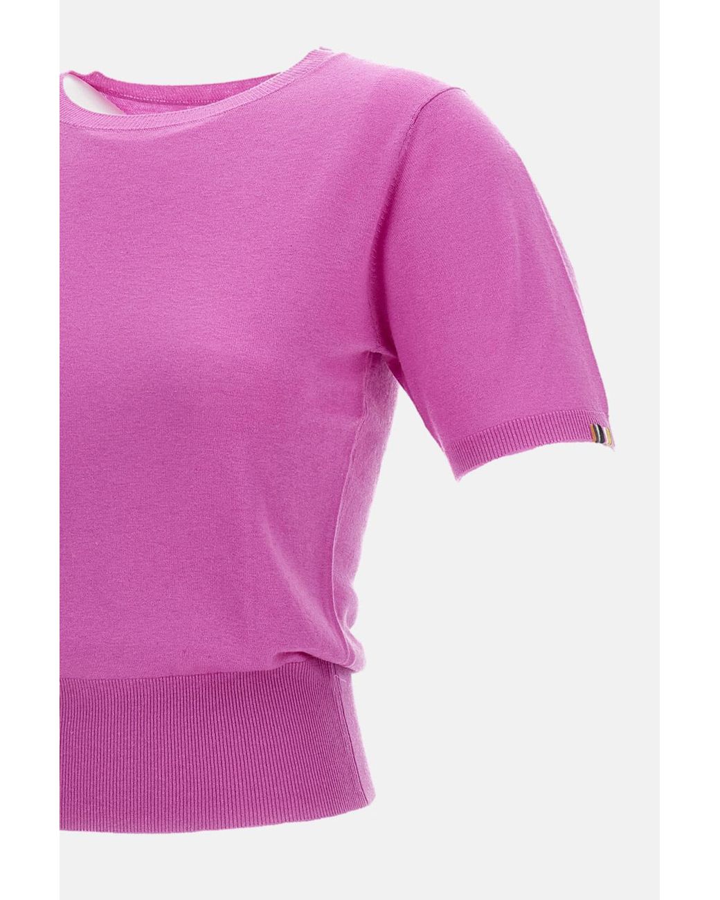 Extreme Cashmere Pink Short-Sleeved Crewneck Jumper