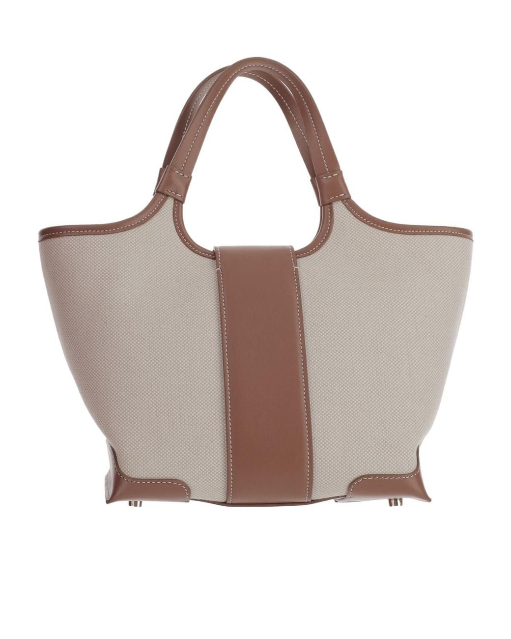 Roger Vivier Brown Logo Engraved Buckle Shoulder Bag