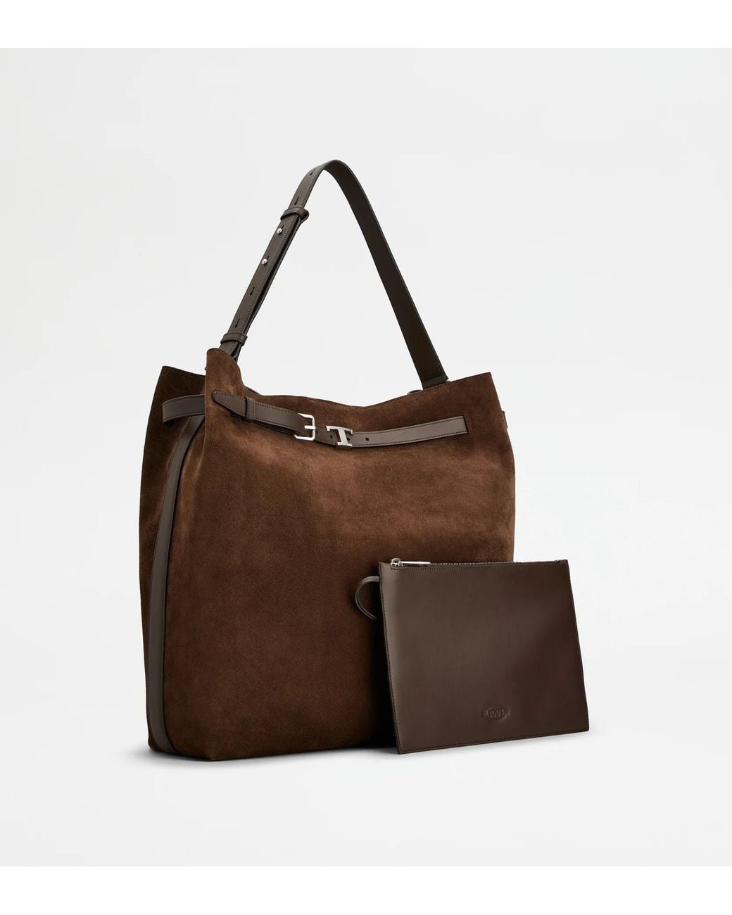 Tod's Brown Tim Medium Hobo Shoulder Bag for men