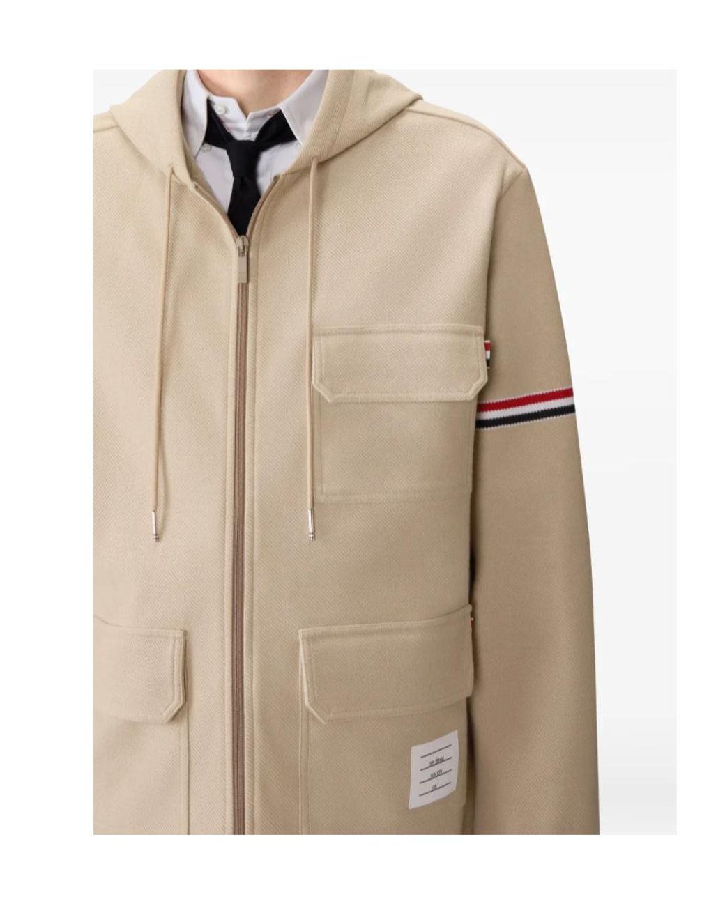 Thom Browne Natural Armband Oversized Parka for men