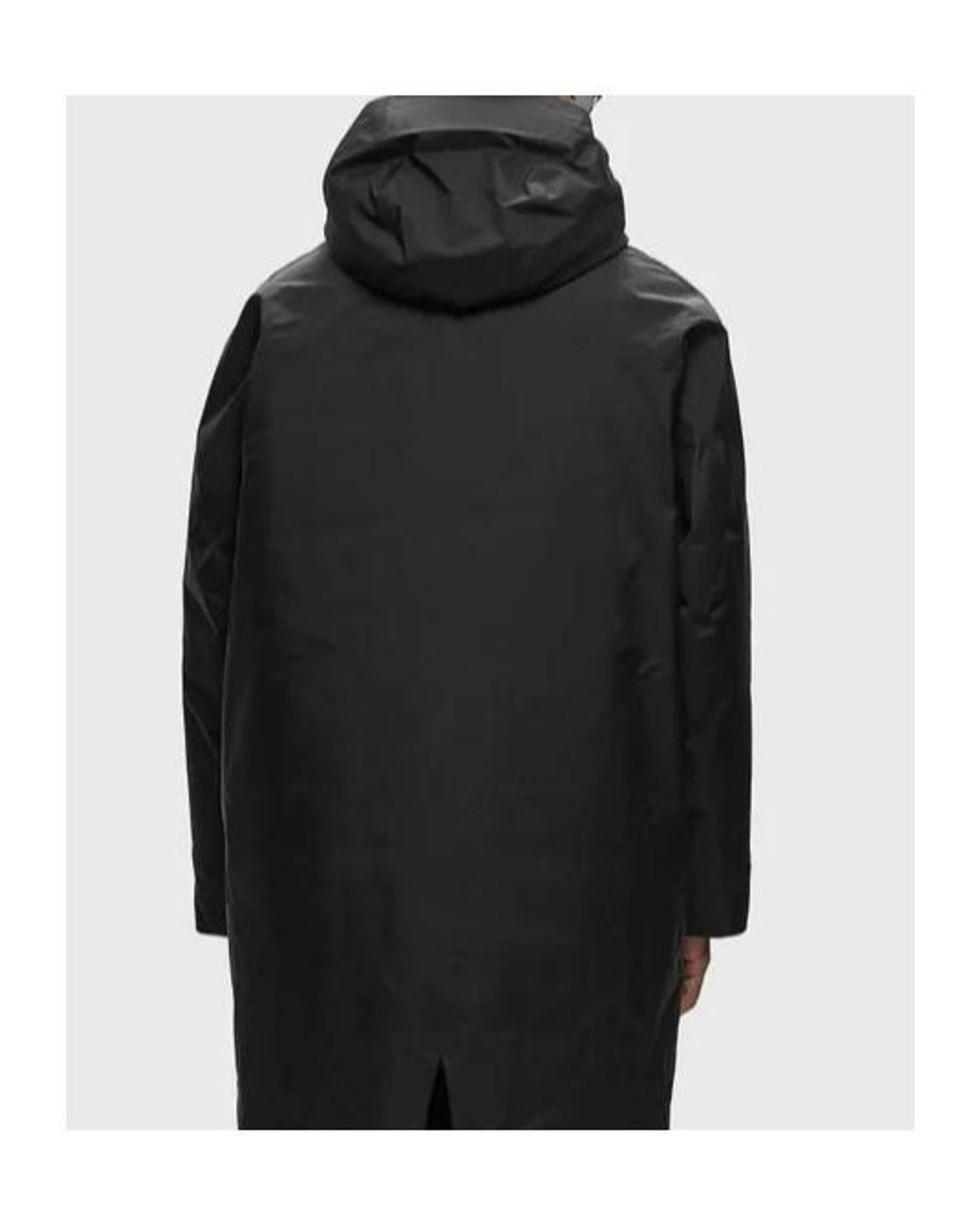 Veilance Blue Hooded Longline Coat for men