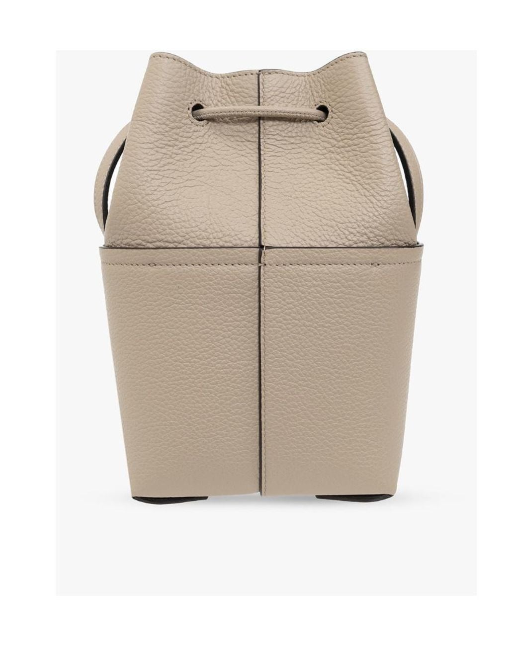 Ferragamo Natural Logo Bucket Shoulder Bag