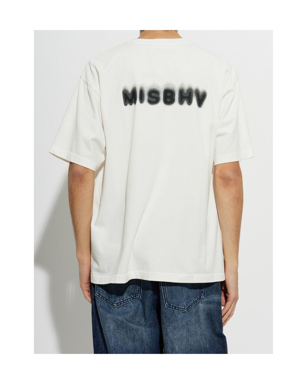 M I S B H V White Community T-Shirt for men