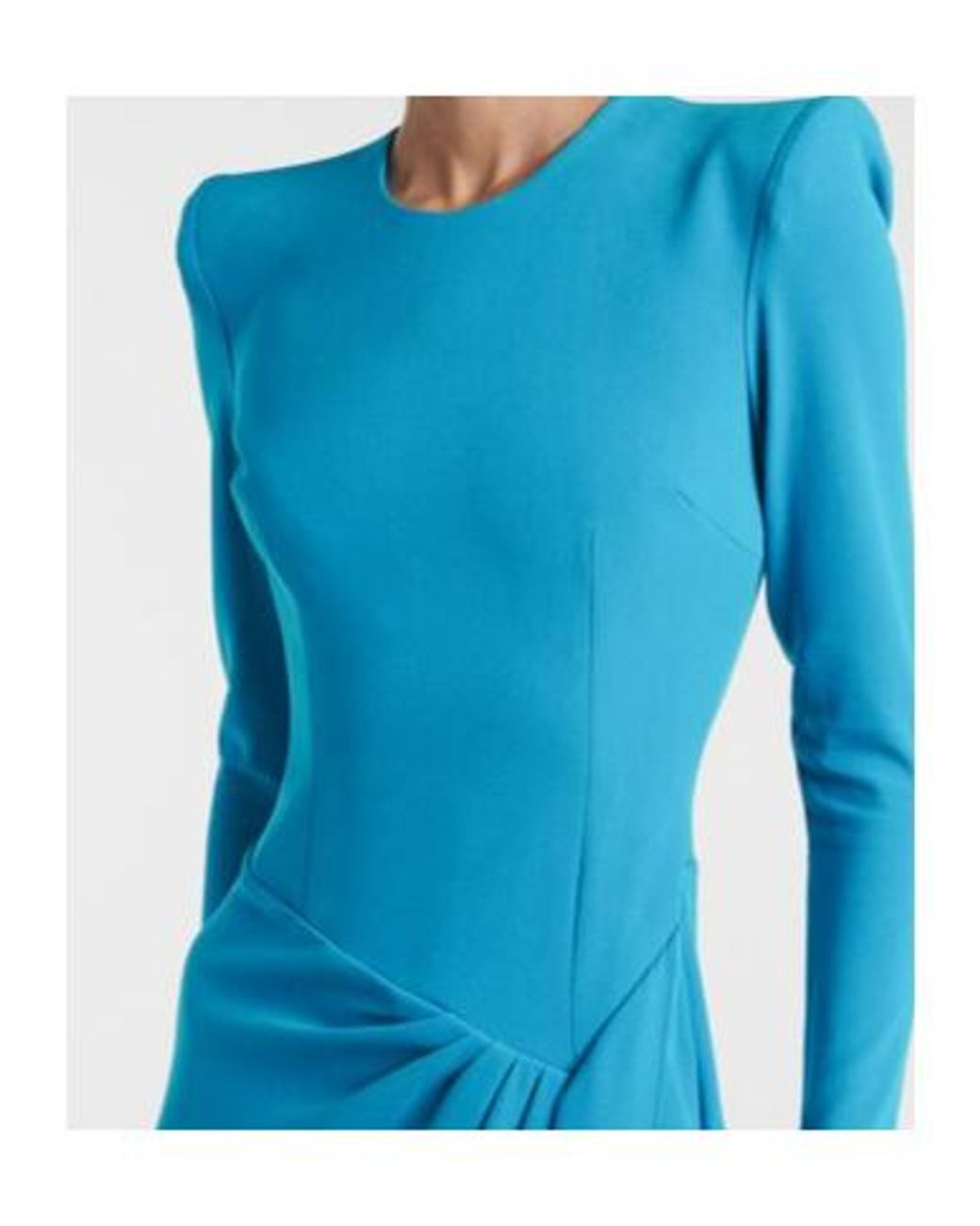 Alex Perry Blue Draped Asymmetric Crepe Gown