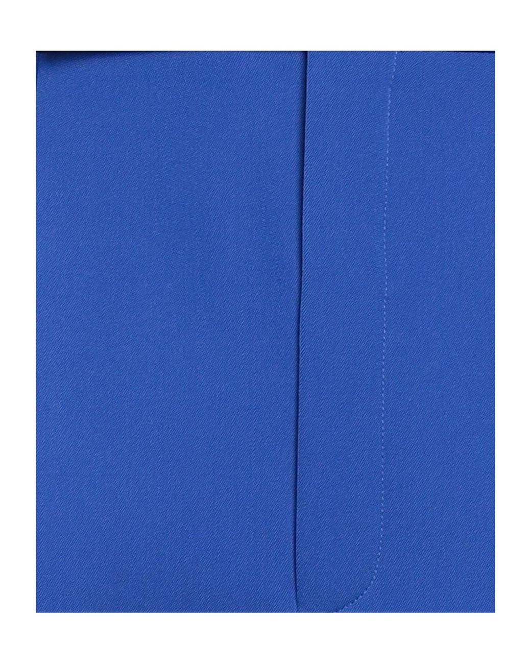 Saint Laurent Blue Solid Color Formal Trousers