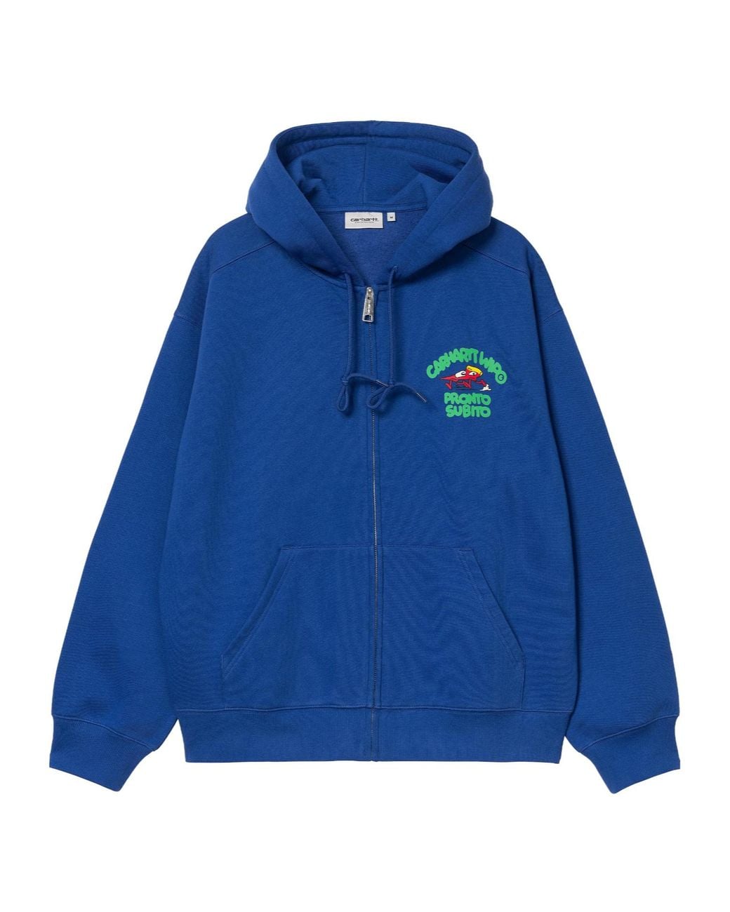 Carhartt Blue Hooded Pronto Sweat Jacket for men