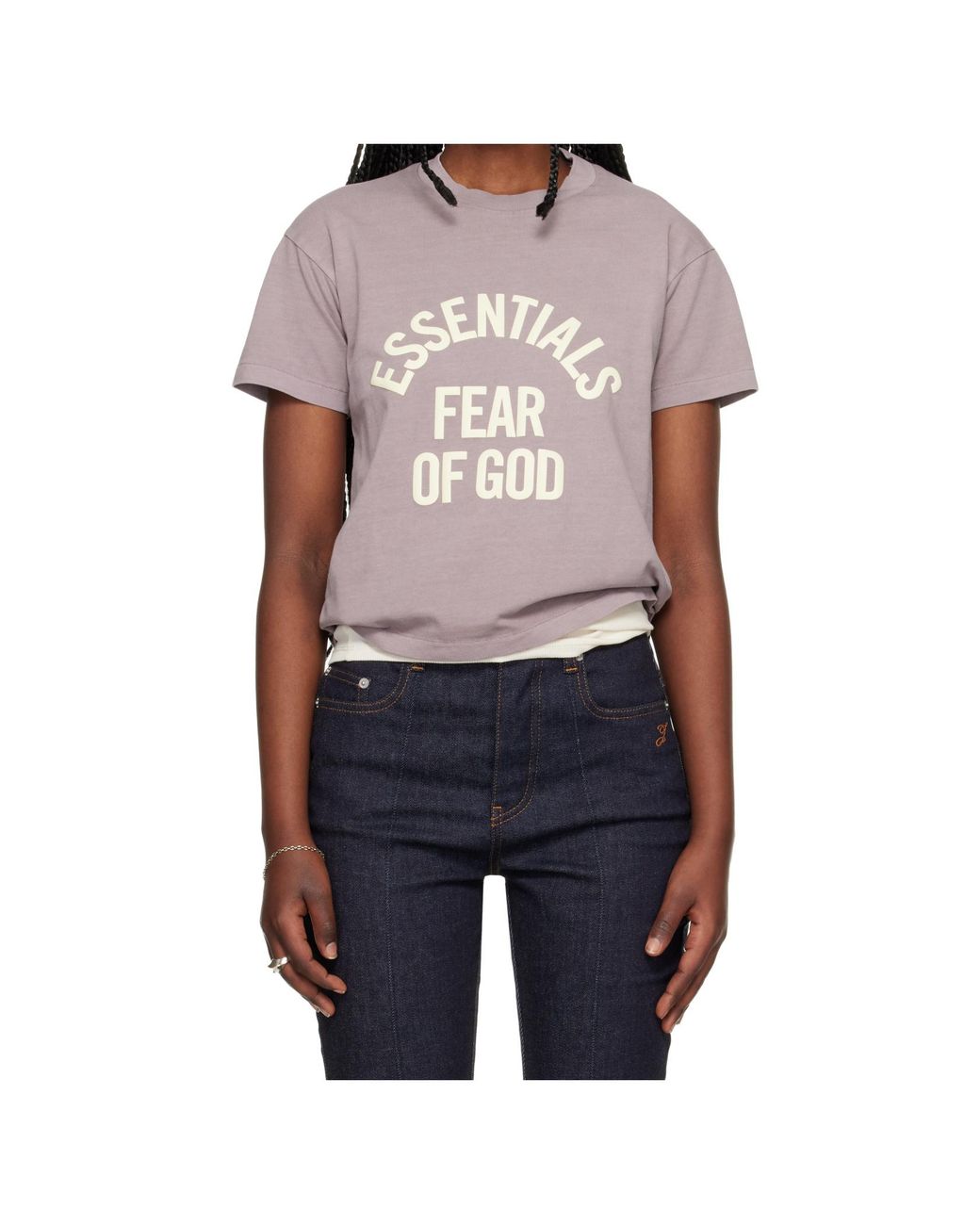 Fear Of God Gray Short-Sleeved T-Shirt