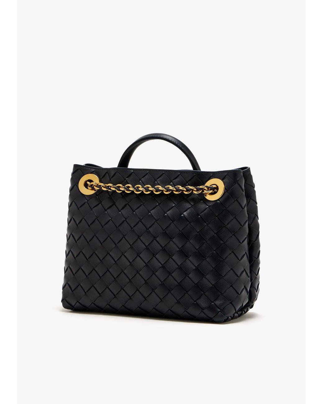 Bottega Veneta Black Small Andiamo Chain