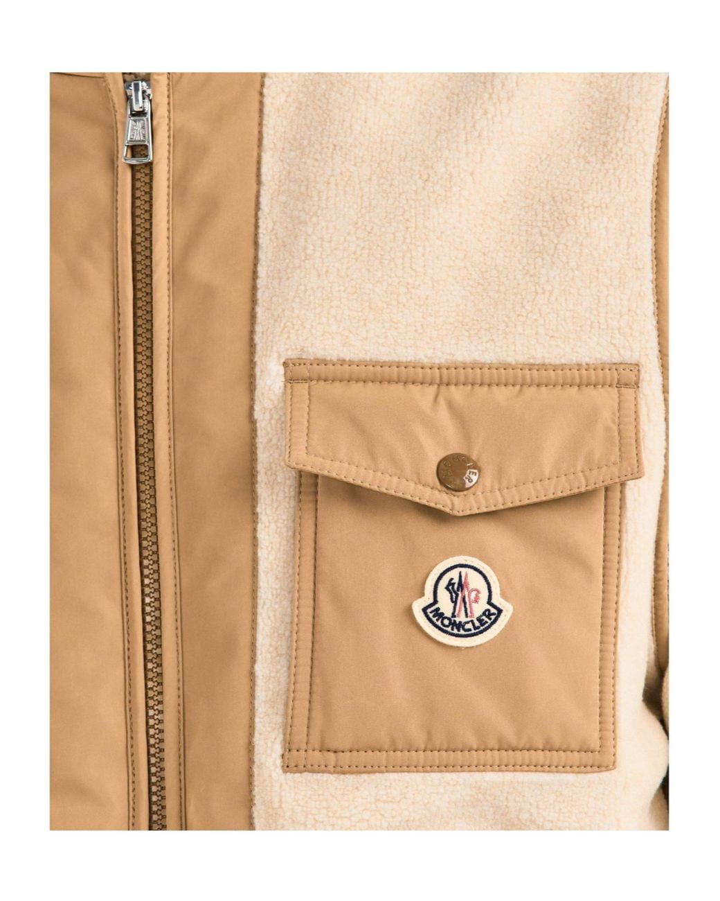 Moncler Natural Hybrid Fleece Vest for men