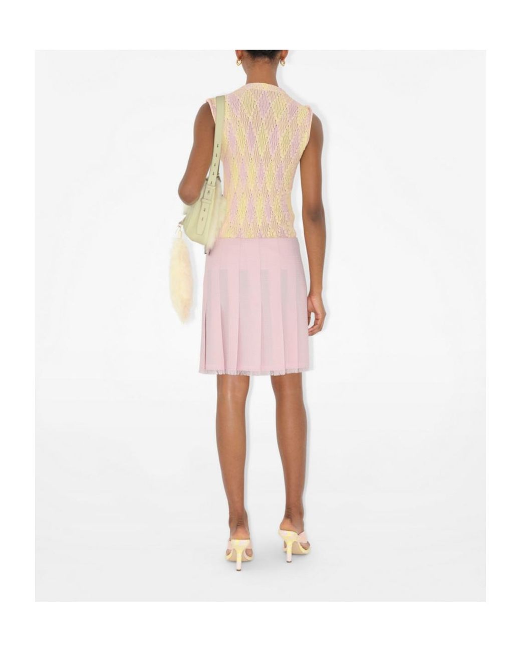 Burberry Multicolor Embroidered Cotton Blend Top