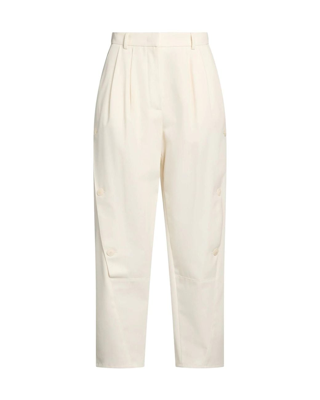 Max Mara White Tapered Trousers