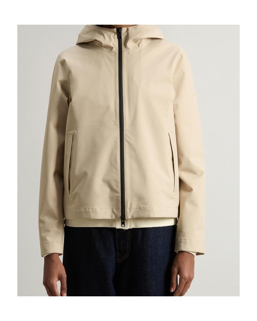 Woolrich Natural Hooded Jacket