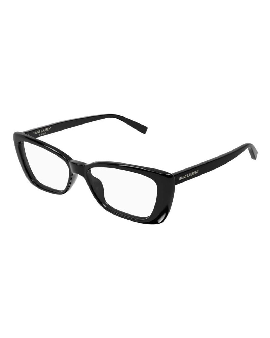 Saint Laurent White Sl 943 Cat-Eye Frame Glasses