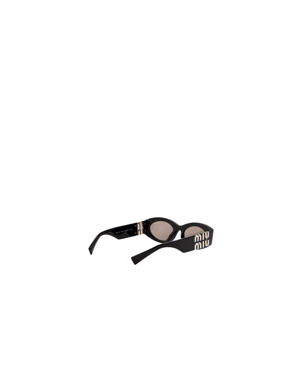 Miu Miu White Cat's Eye Light Tea Lens Sunglasses