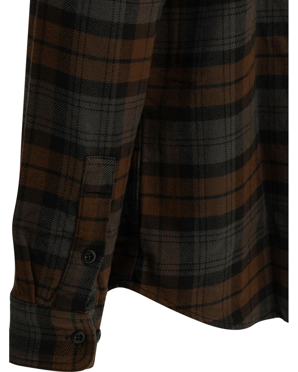 Filson Black Long-Sleeve Plaid Shirt for men