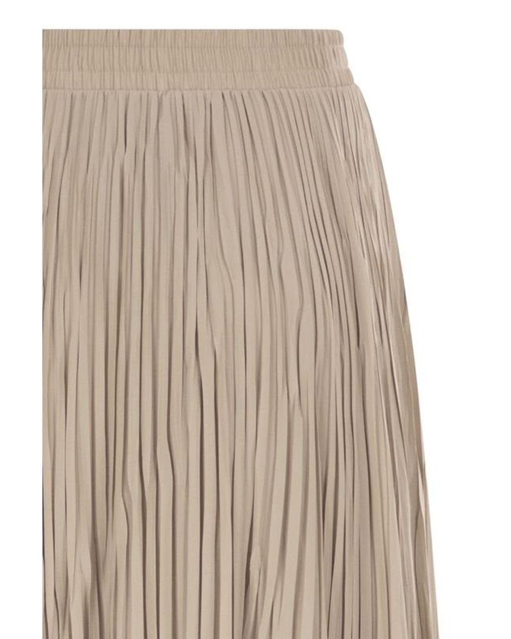 Weekend by Maxmara Natural Wkdfoggia Long Pleated Skirt