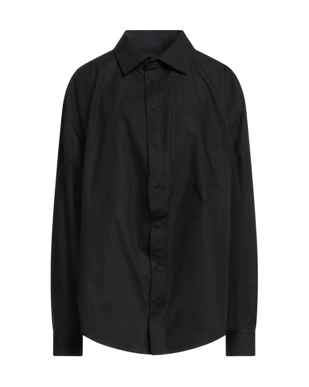 Balenciaga Black Solid Colour Shirts Blouses