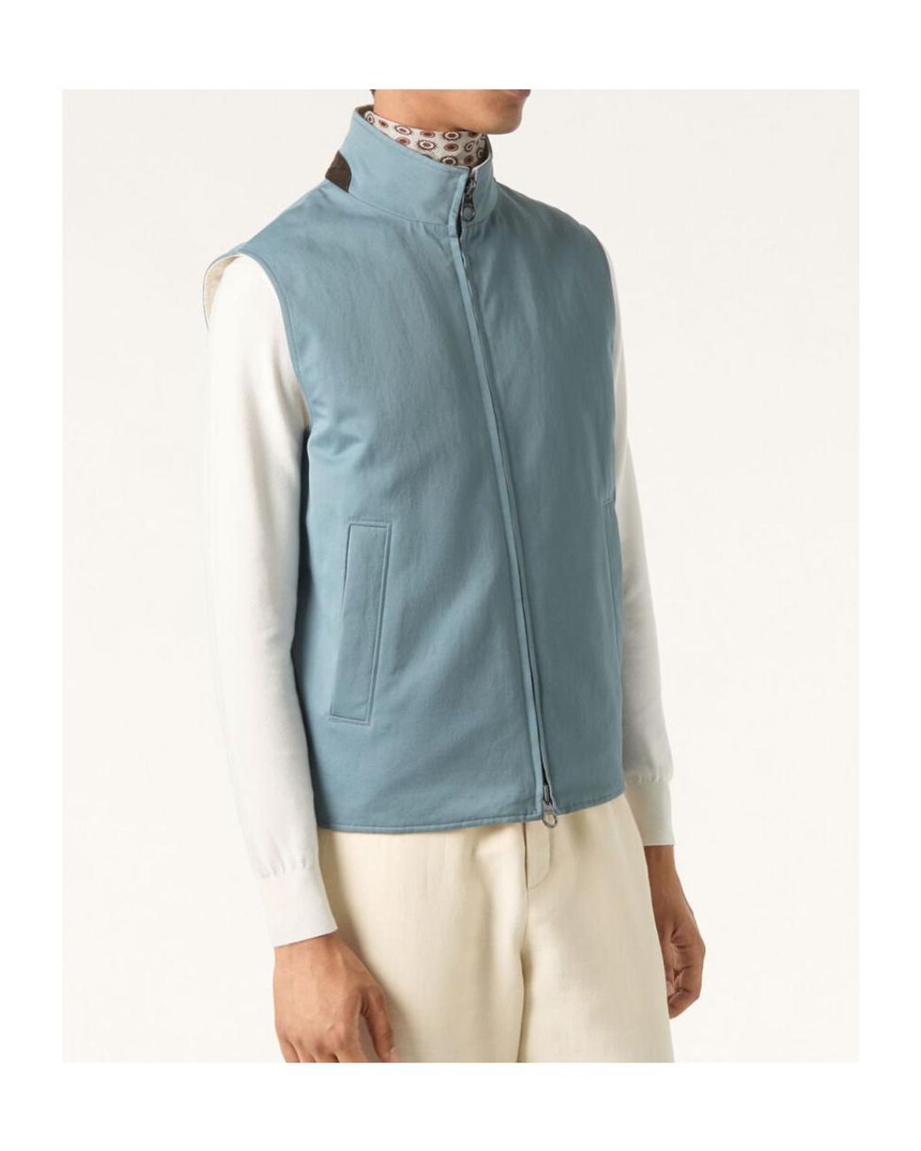 Loro Piana Blue Grian Vest for men