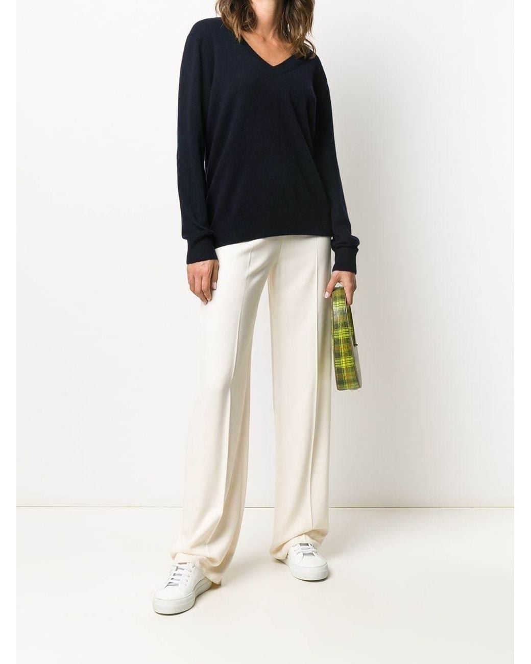 Vince Black V-Neck Cashmere Sweater