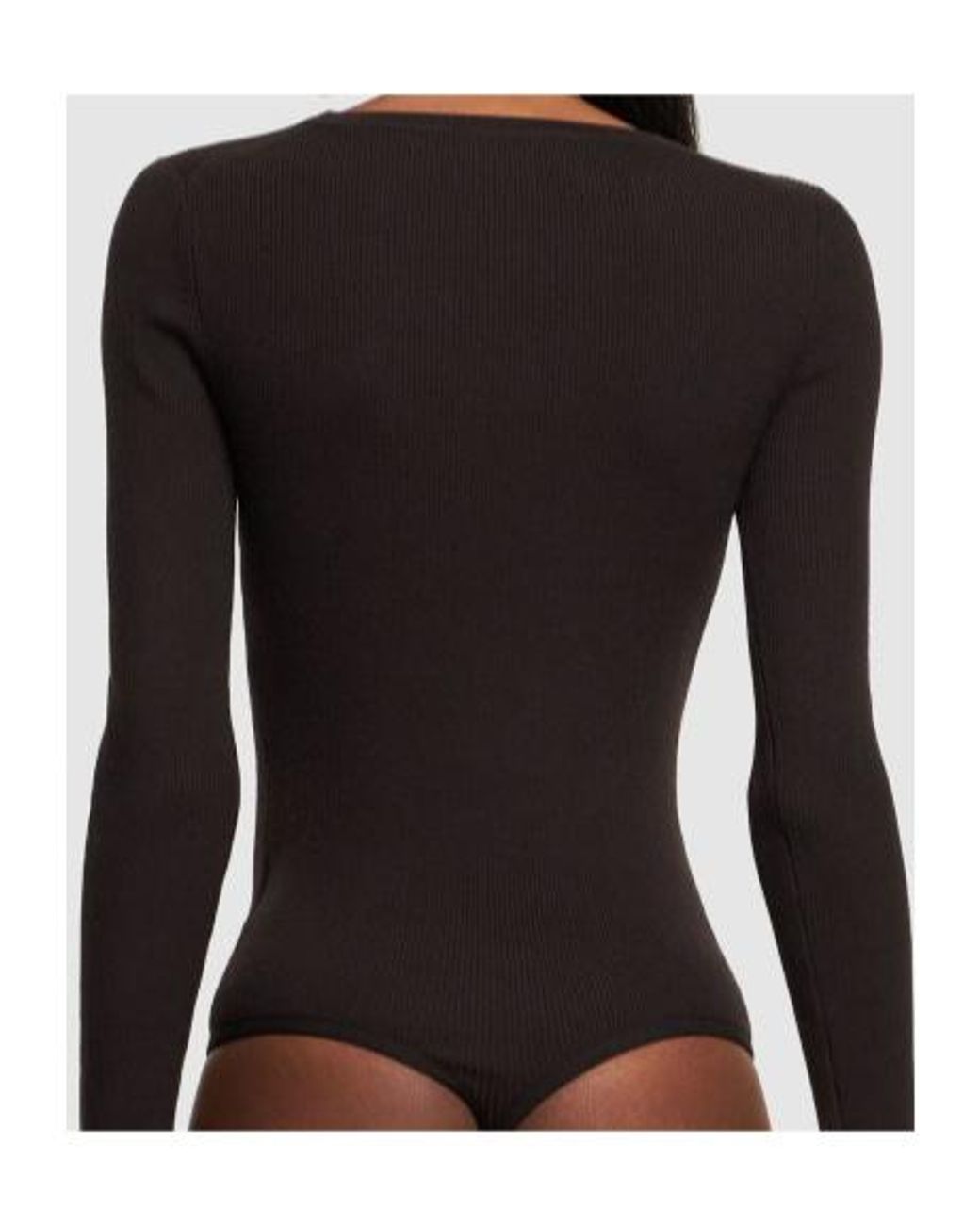 Michael Kors Black Crew Neck Knit Bodysuit