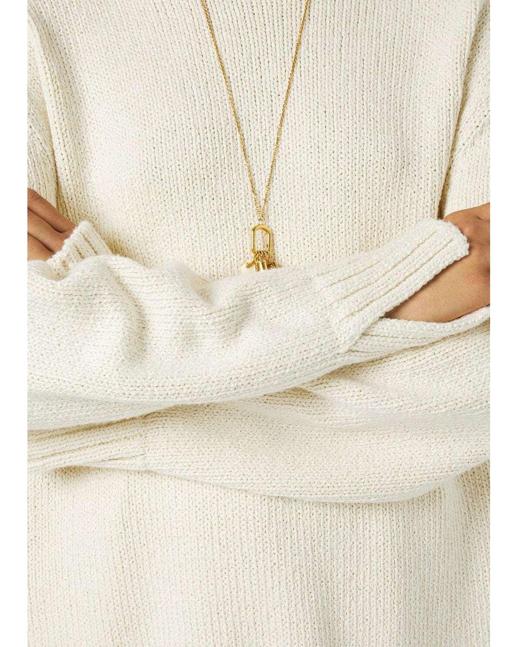 Loro Piana White Crewneck Jumper