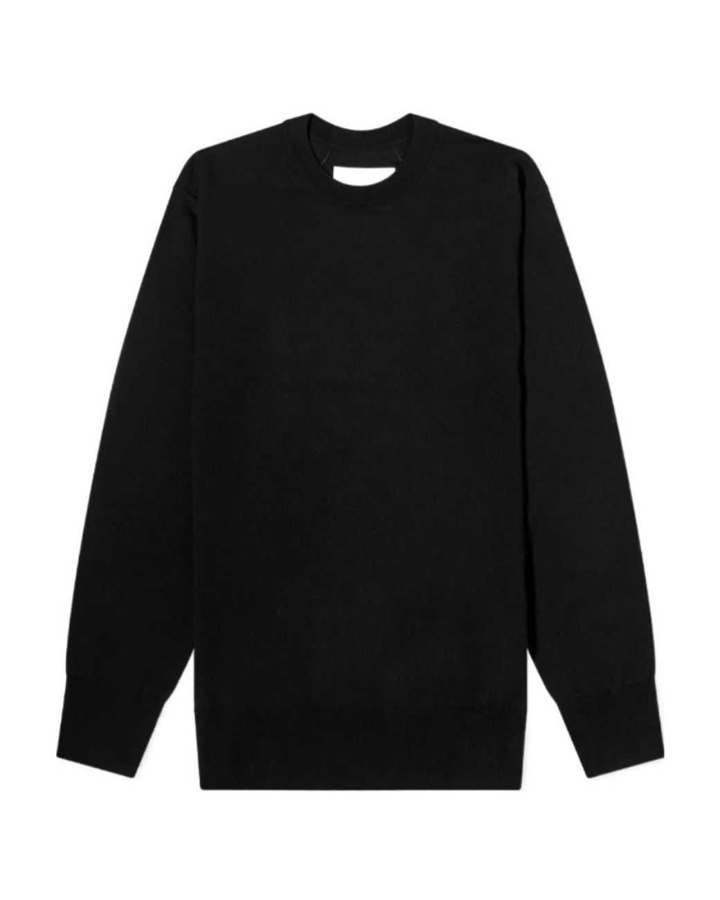 Jil Sander Black Lightweight Crewneck Jumper