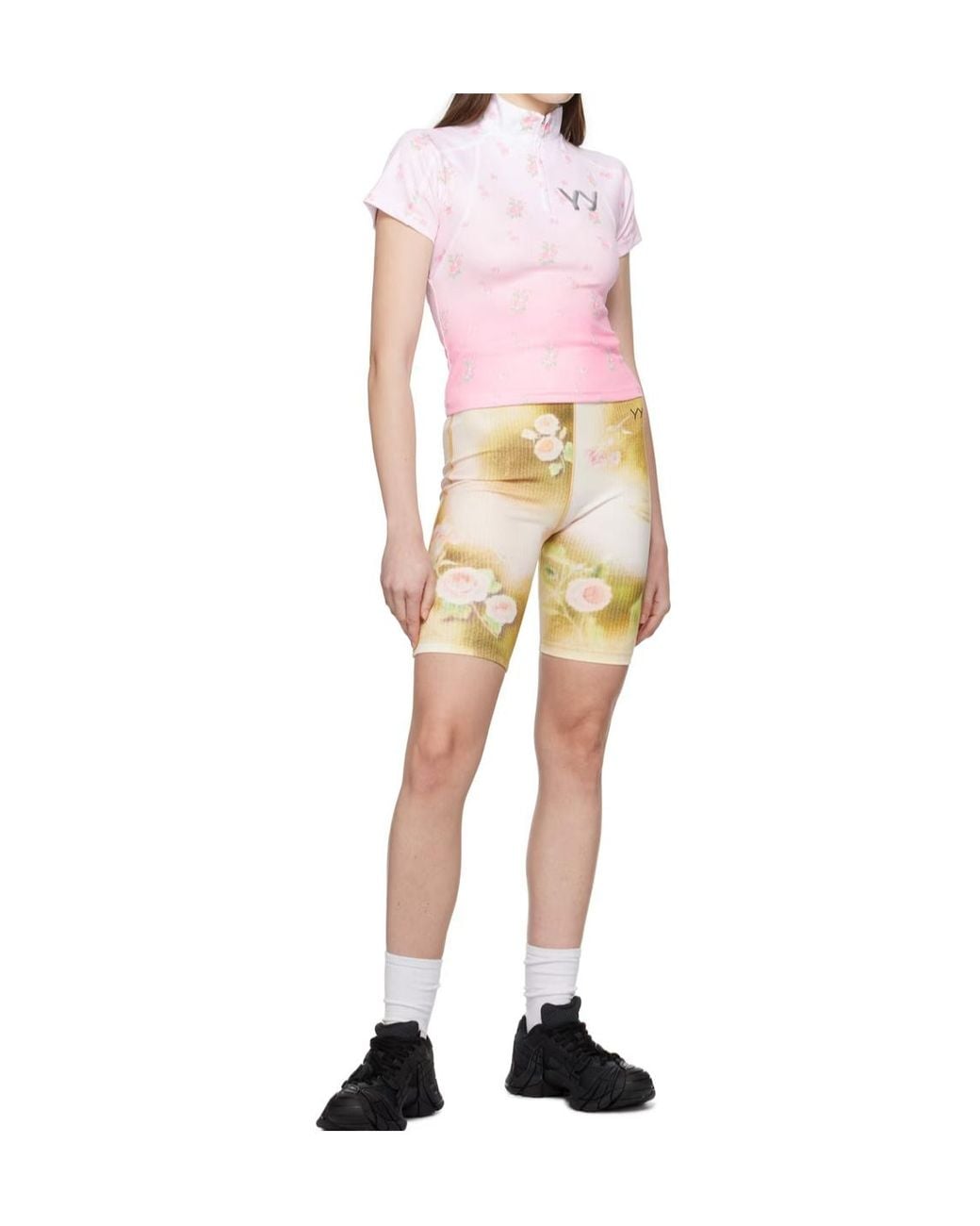 OPEN YY Yellow Floral Shorts