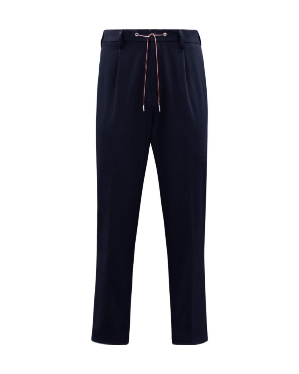 Moncler Blue Cropped Drawstring Pants for men